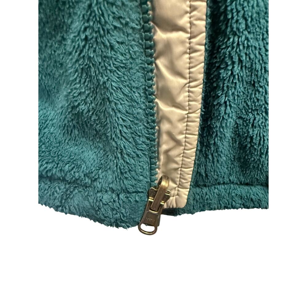 The North Face womens turquoise full zip fleece size M - Picture 4 of 7
